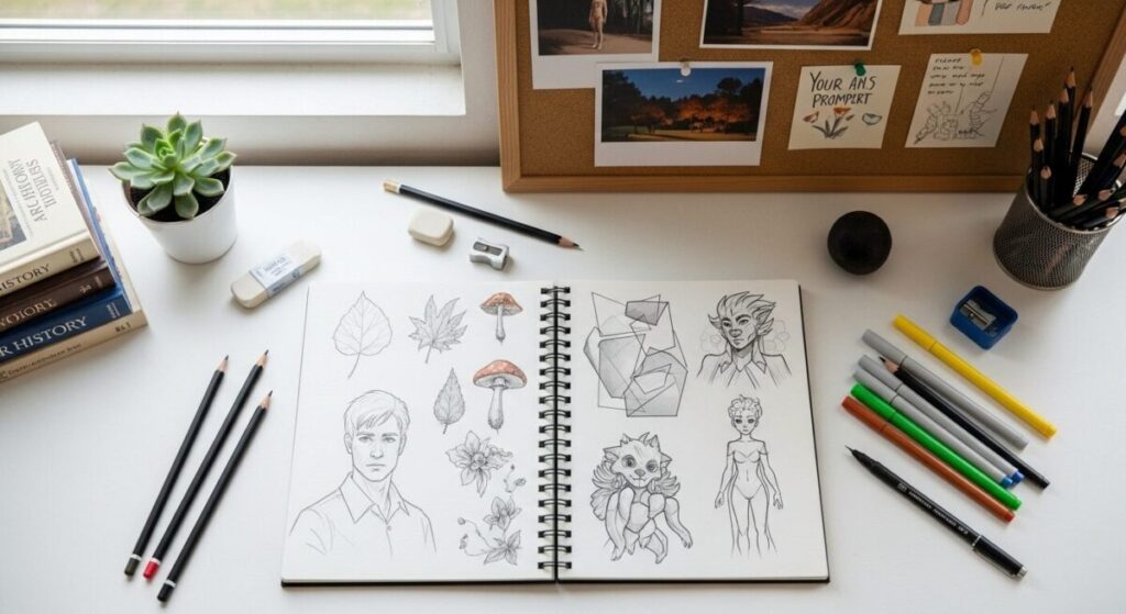 Boost Your Creativity: Unique Ideas For Drawing When You Need Inspiration 3 Ideas For Drawing: setupin light filled art room