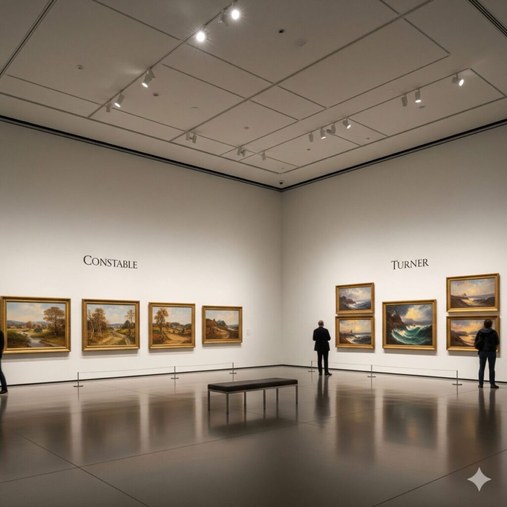 Constable v Turner: The Epic Rivalry That Changed British Art Forever 8 Museum featuring Turner and Constable paintings