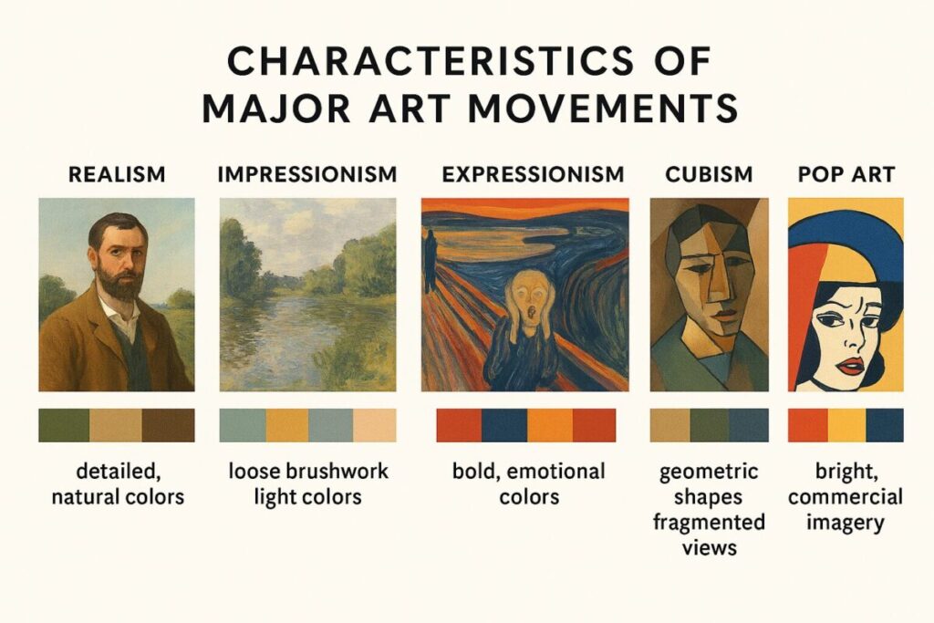 The Complete Guide to Art Types and Styles: Understanding Different Painting Techniques and Artist Classifications 4 major styles of artwork and types of artistic style