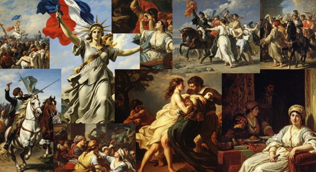 The Romanticism Art Movement: A Revolutionary Journey from Reason to Emotion 5 Eugène Delacroix orientalist romantic painting Women of Algiers showing exotic subjects and romanticism fascination with foreign cultures