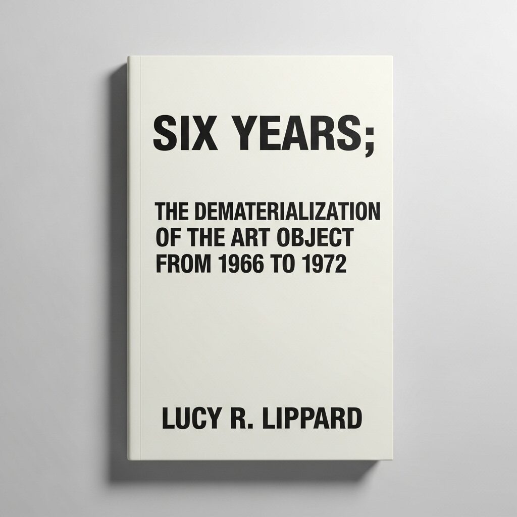 The Conceptual Art Movement: When Ideas Became Art 4 Book cover of "Six Years: The Dematerialization of the Art Object" by Lucy Lippard, key text about conceptual art movement theory