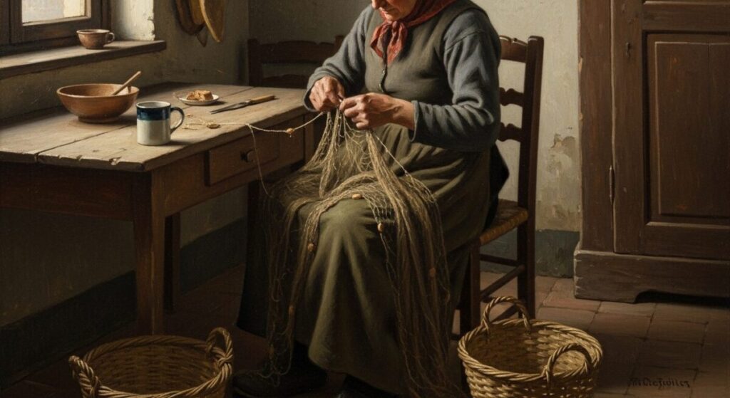 How to Identify Realism Art: Key Characteristics for Art Enthusiasts 7 How to Identify Realism Art: A detailed technical breakdown of a Realist painting, illustrating its natural color palette, meticulous yet subtle brushwork, and straightforward compositional elements that help in identifying Realism art.