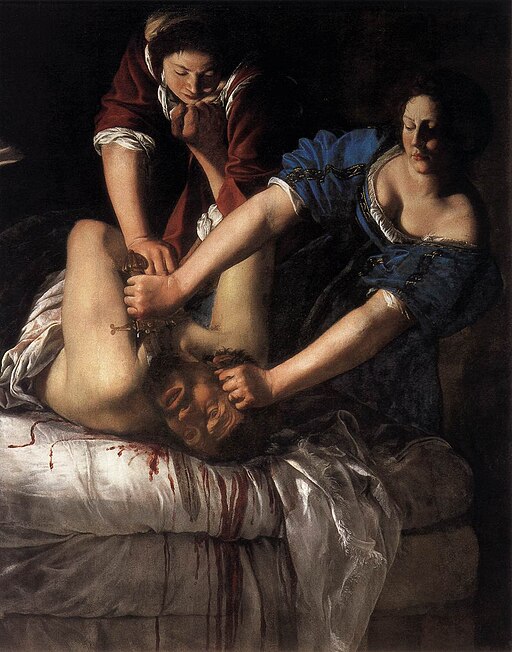 Holofernes beheading, by Artemisa de Gentileschi