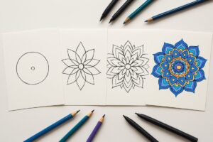 Unlock Your Inner Artist: A Guide to Mandala Art and Our New Digital Generator 11 colorful mandala progression meditation art therapy