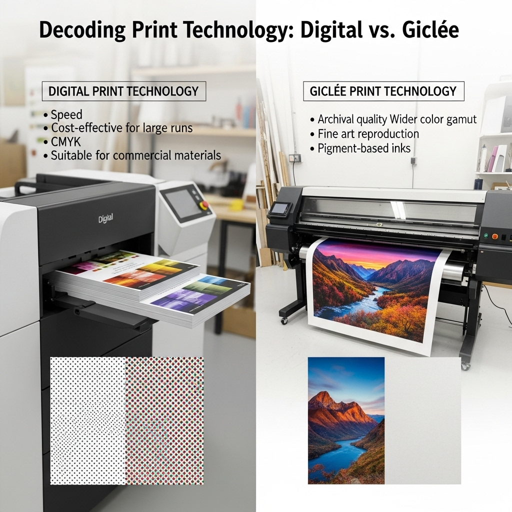 The Art of the Affordable: How to Master Buying Budget Art Prints and Framing Hacks for Any Space 4 Decoding Print Technology: Digital vs. Giclée printers