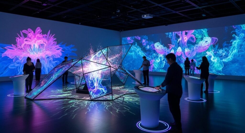 digital conceptual art interactive technology installation