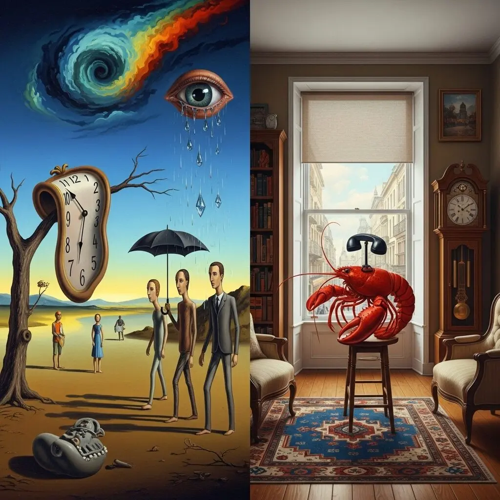 magic realism vs surrealism painting comparison