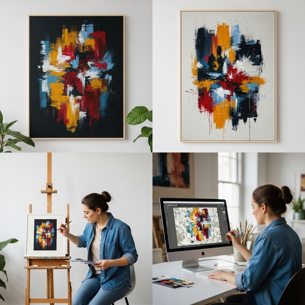 artist mastering painting techniques for a strategic market