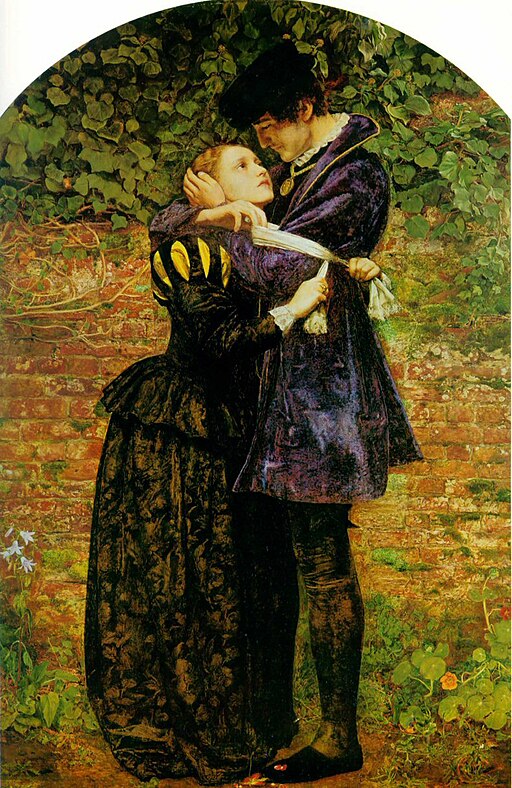 Top 10 John Everett Millais Paintings: A Pre-Raphaelite Masterpiece Tour 11 A Huguenot on St Bartholomew's Day (1851–52). Oil on canvas, 92.71 × 64.13 cm (36.5 × 25.25 in). Private collection