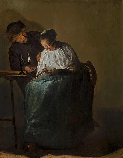 Discover the Most Famous Dutch Golden Age Paintings 12 Judith Leyster - Man Offering Money to a Young Woman - 564 - Mauritshuis