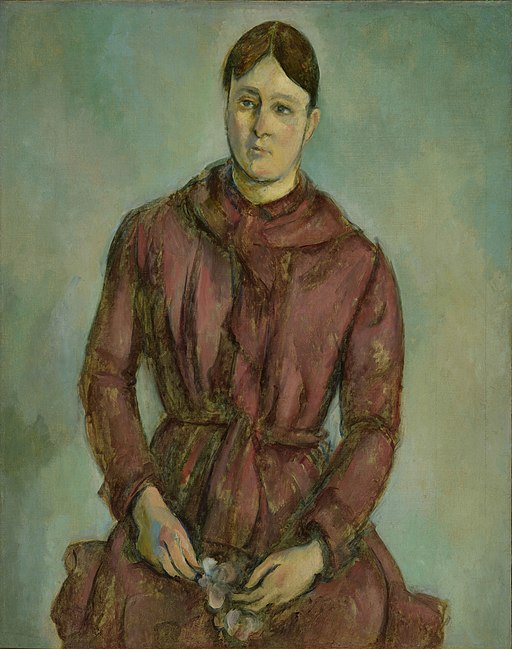 Top 10 Cezanne Paintings: A Journey into Modern Art's Masterpieces 10 Paul Cézanne - Madame Cézanne em Vermelho