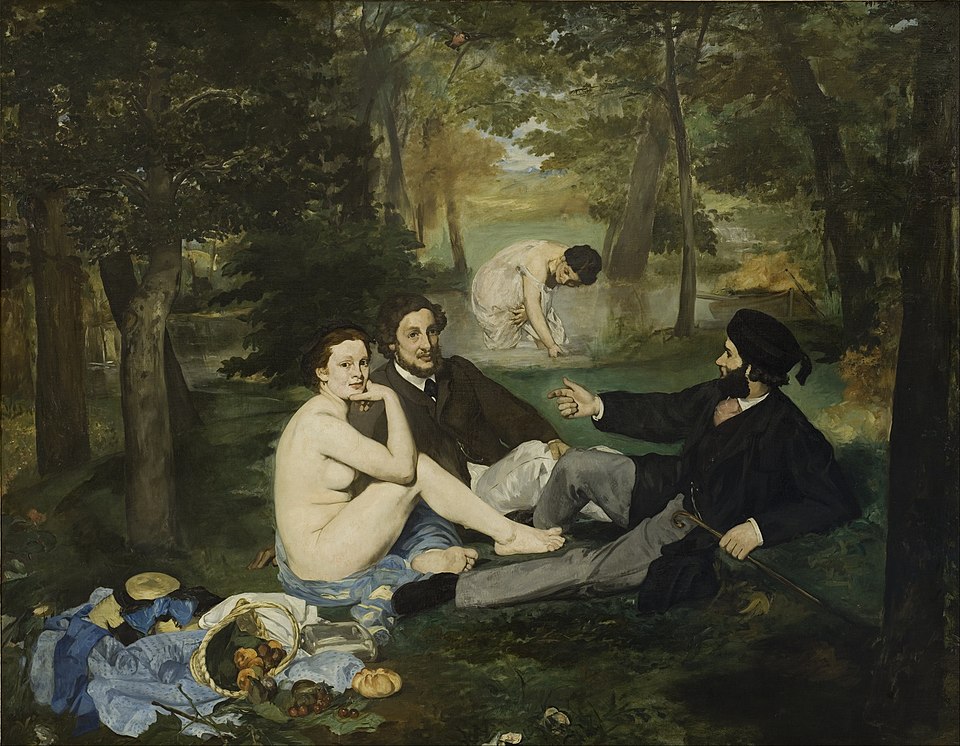 A painting by Manet titled Le Déjeuner sur l'herbe