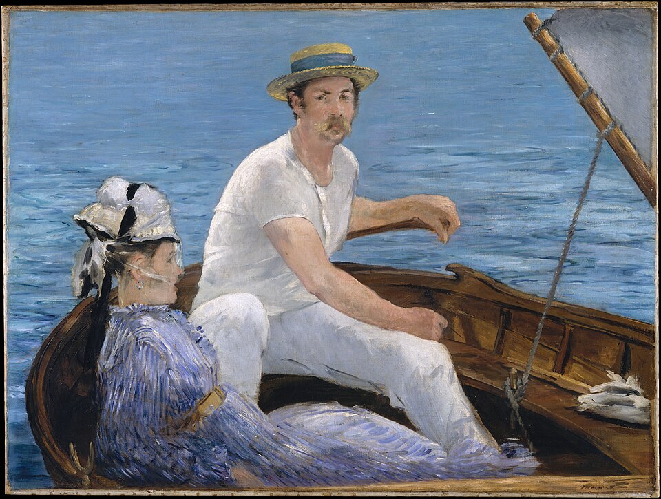 A painting by Manet titled Boating