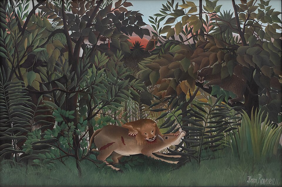 A painting by Henri Rousseau titled 