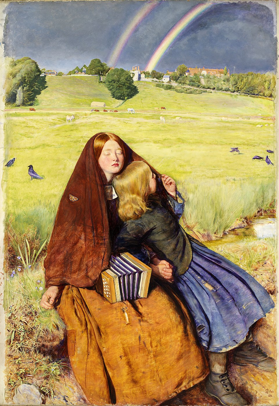 Top 10 John Everett Millais Paintings: A Pre-Raphaelite Masterpiece Tour 6 A painting by John Everett Millais titled