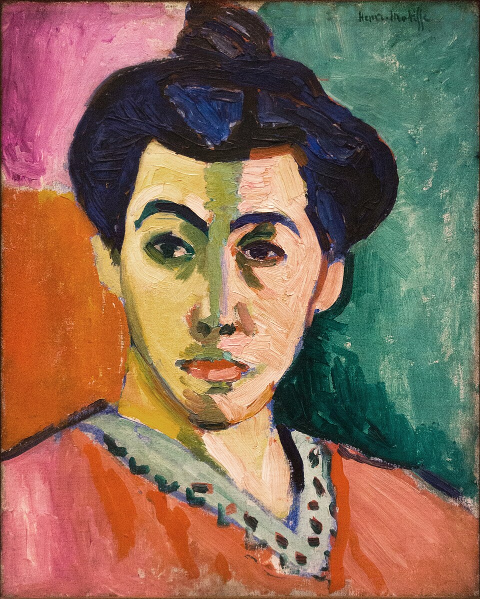 Color Unleashed: Discover the Top 10 Matisse Paintings That Changed Art Forever 7 "The Green Stripe (Portrait of Madame Matisse)" by matisse, painted in 1905. Description: Another portrait of his wife, Amélie, this painting is famous for the bold green stripe running down the middle of her face. This wasn't because she had a green line on her face, of course! Matisse used it to create shadow and form, dividing the face into a 'cool' side and a 'warm' side. It’s a powerful statement that color can be used for structure and emotion, not just for copying reality.. Interesting fact: The painting’s official title is 'Portrait of Madame Matisse,' but it quickly became known by its more descriptive nickname, 'The Green Stripe'.