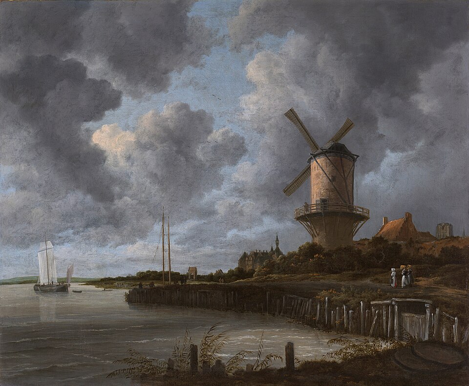 Discover the Most Famous Dutch Golden Age Paintings 9 The Windmill at Wijk bij Duurstede by Jacob van Ruisdael