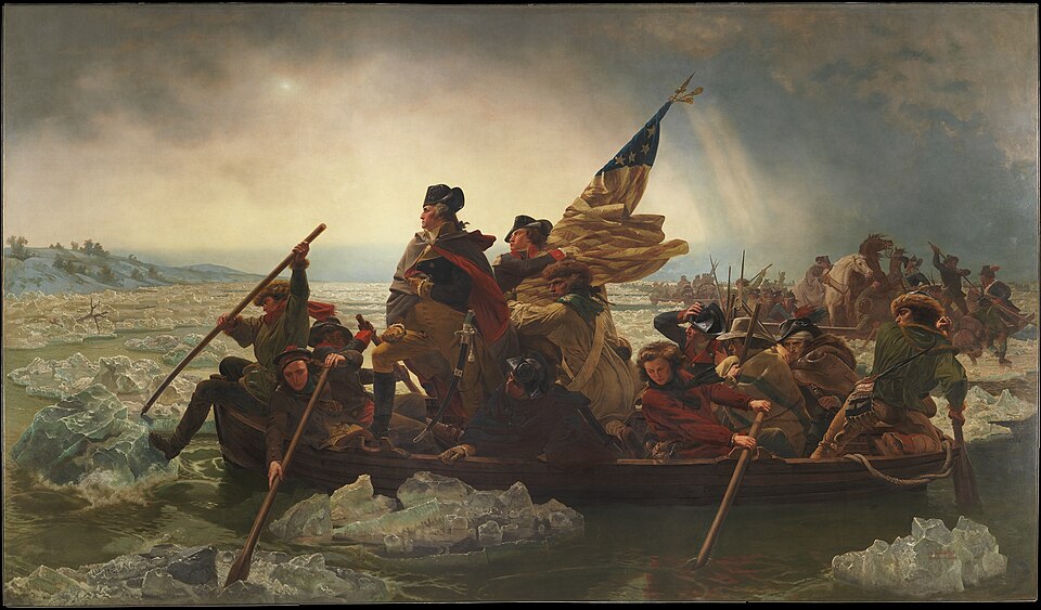 Must-See Metropolitan Museum of Art Paintings: A painting by Emanuel Leutze titled Washington Crossing the Delaware