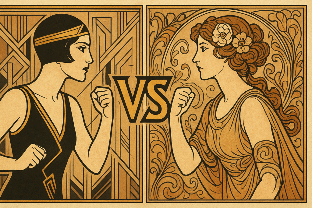 Art Deco vs Art Nouveau