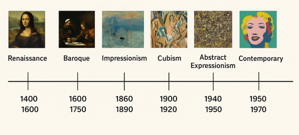 art styles evolution timeline 1