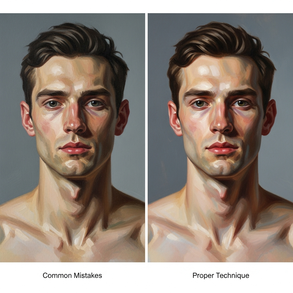how to mix realistic skin tones: skin tone proper technique
