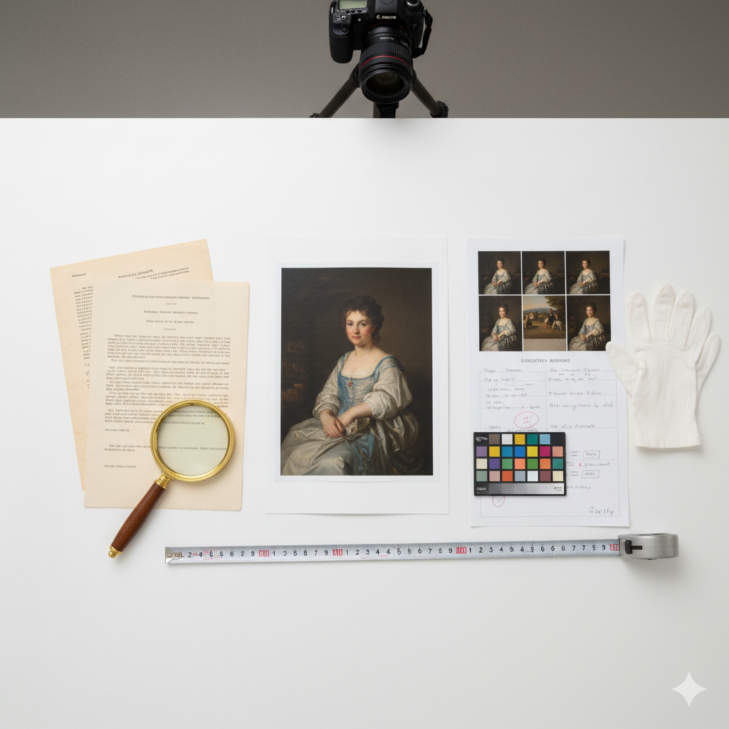 Protecting Valuable Paintings: Your Complete Security and Safety Guide 4 Detailed painting documentation with photographs measurements provenance records for art security