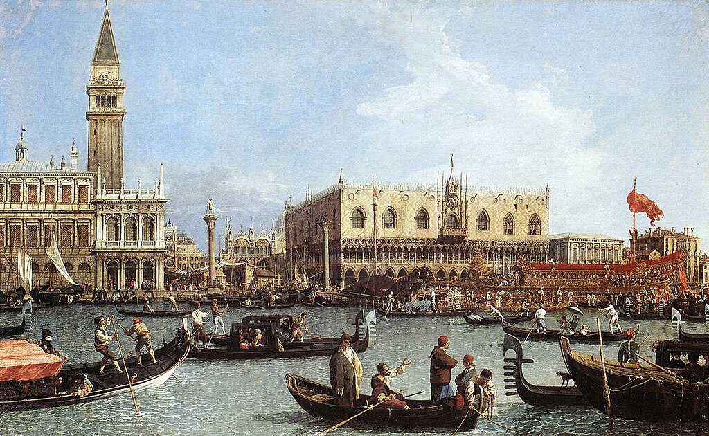Art Auctions 2025: Record Sales, Market Trends & Investment Insights 7 Canal, Giovanni Antonio (Canaletto) - Return of the Bucentoro to the Molo on Ascension Day, c. 1733-4. Royal Collection Buckingham Palace