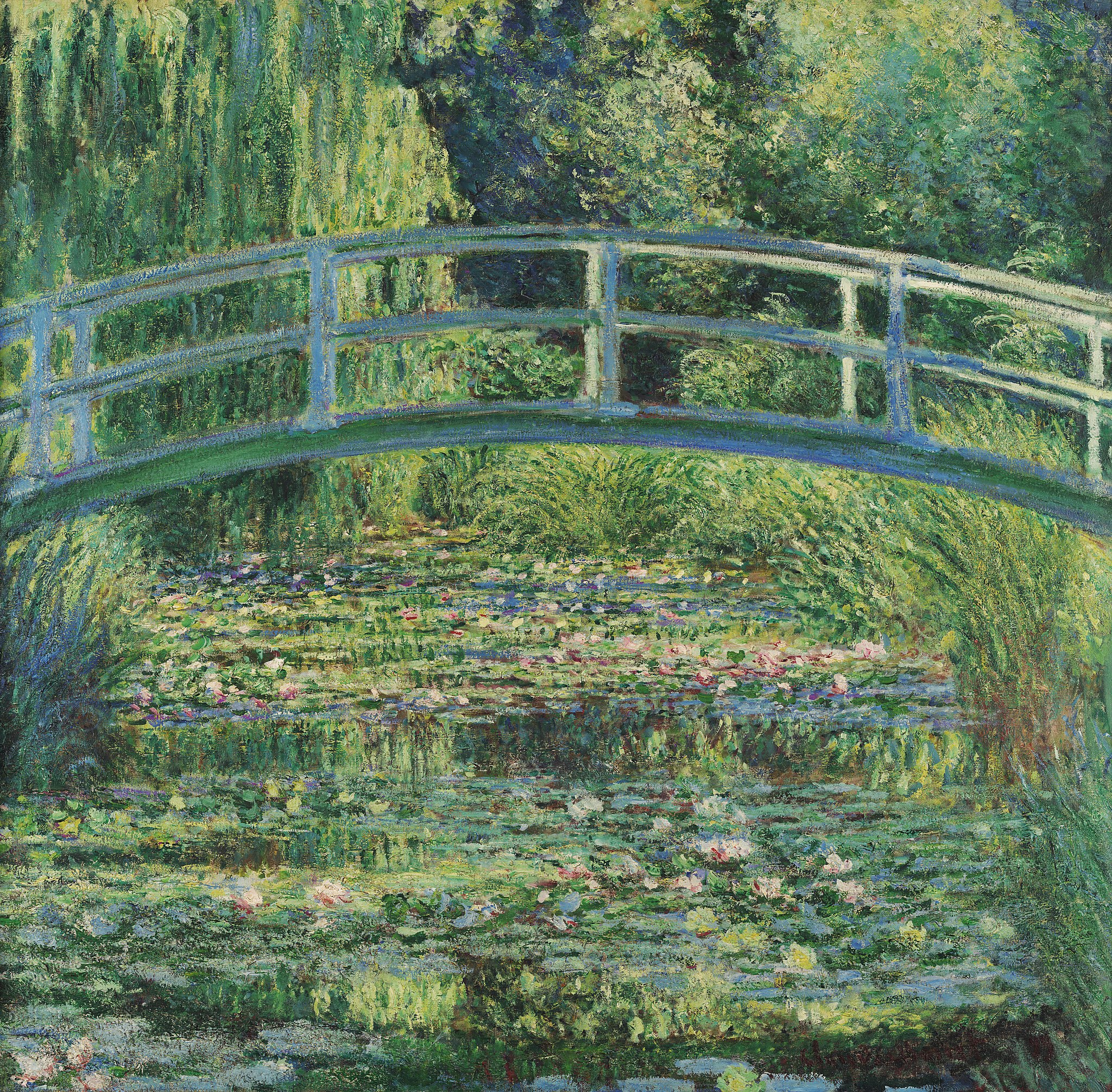 Understanding Popular Art Styles and Movements: Your Complete Guide 3 A high resolution scan of The Water-Lily Pond hosted on the Google Arts & Culture page.