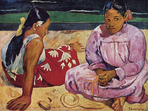 Tahitian Women on the Beach (1891). Oil on canvas, 69 × 91 cm (27.2 × 35.8 in). Musée d'Orsay, Paris