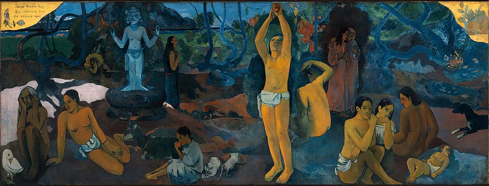 Top 10 Paul Gauguin Paintings: A painting by Paul Gauguin titled Where Do We Come From? What Are We? Where Are We Going?