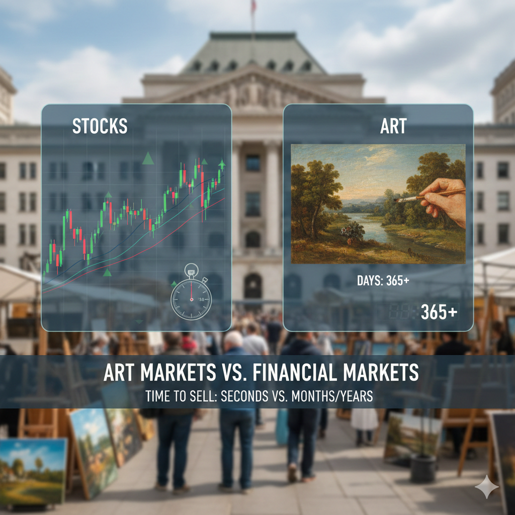 Paintings for Love or Money? The Ultimate Guide for Collectors and Creators 4 art markets v stock markets