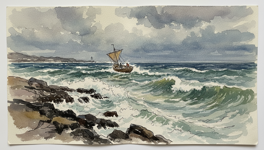 Line and Wash Watercolor