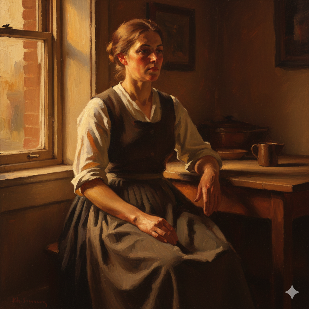 Portrait of working-class woman