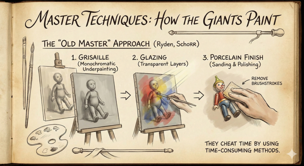 steps in how the old masters approach 