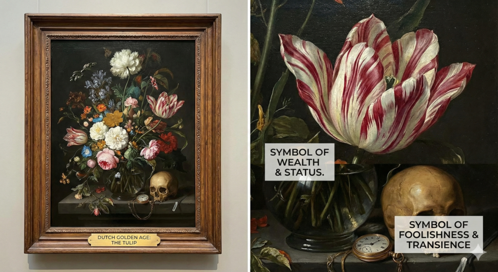 Meaning of tulips in Dutch Golden Age art
