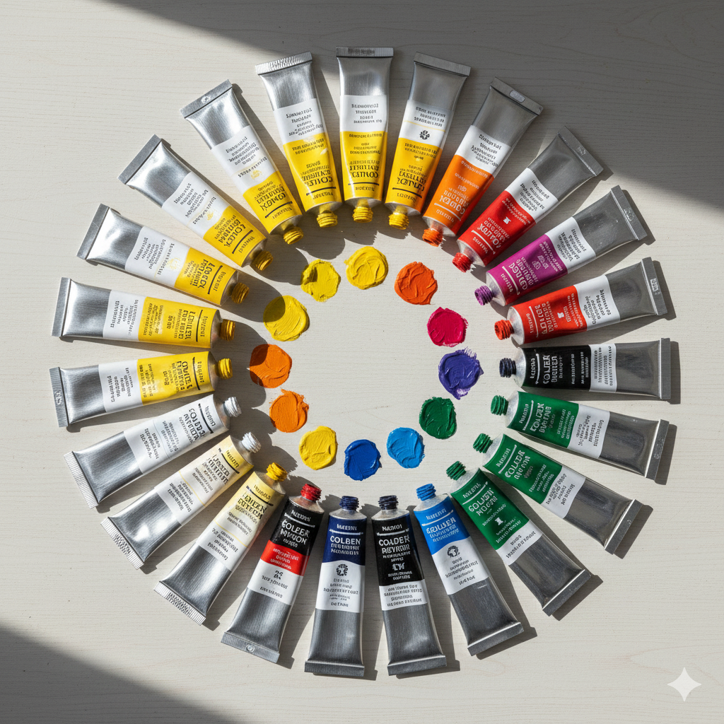 Did Van Gogh Eat Yellow Paint? The Truth Behind The Myth 8 Colorful arrangement of professional artist paint tubes showing variety of pigments and hues