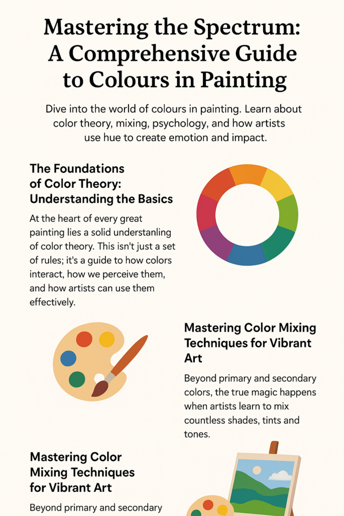Beyond the Palette: Mastering Colours in Painting for Emotional Impact 3 Colours in Painting - palette, color theory