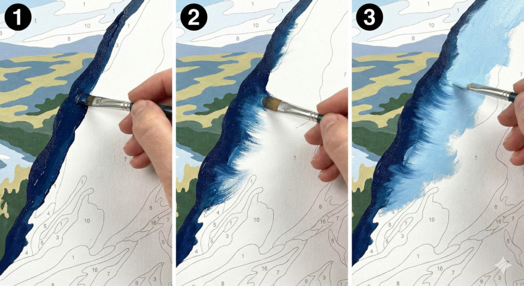 Ultimate Guide to Paint by Numbers Tips for Adults: From Hobbyist to Pro 8 feathering technique