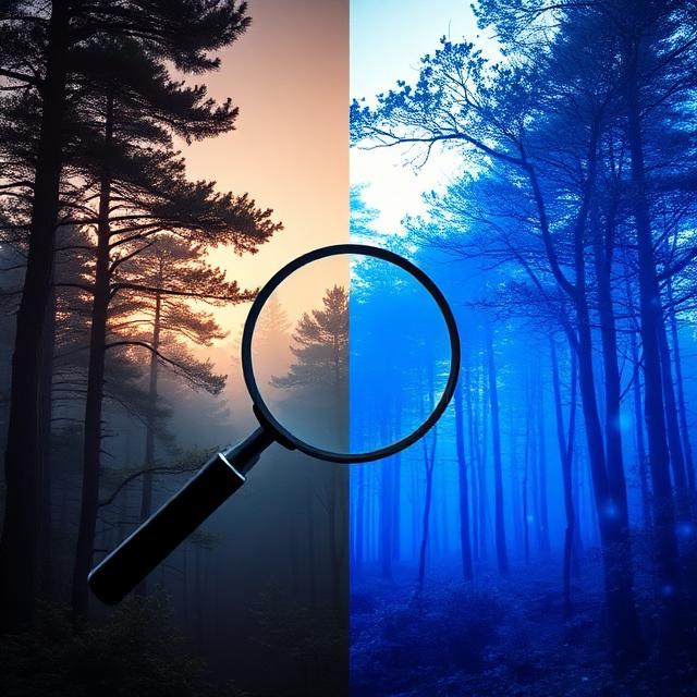 The Truth About Digital Watermarks: From SynthID to Removal Tools 3 Digital Watermarks: Illustration of a digital landscape revealing a hidden glowing mesh grid representing SynthID invisible watermarking technology