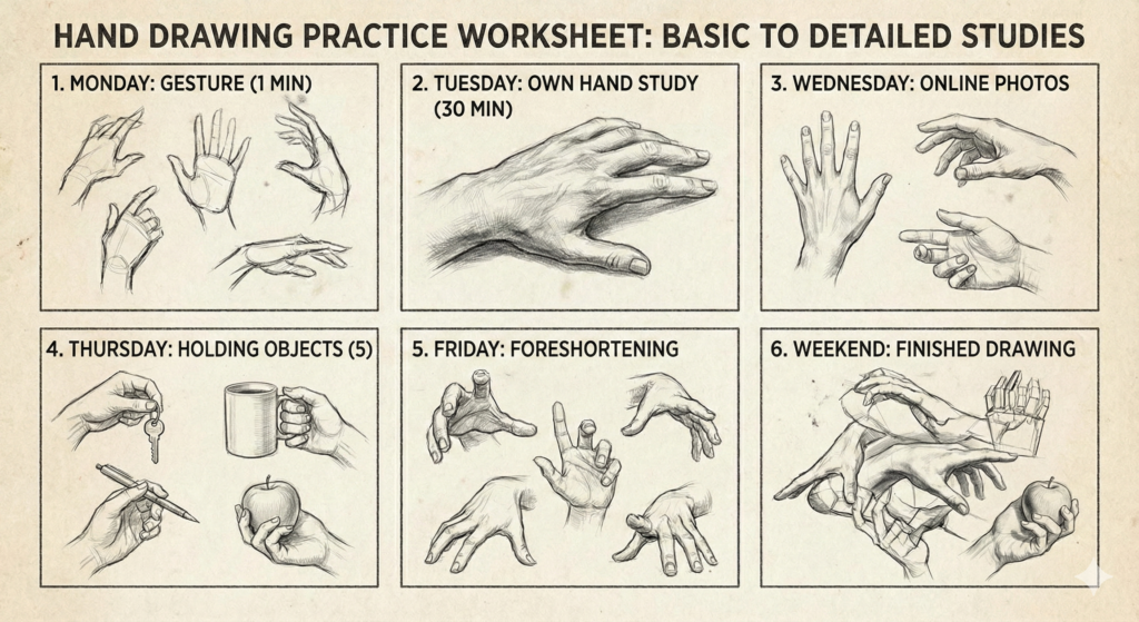Mastering Drawings in Hands: A Comprehensive Guide to Realistic Hand Art 8 hand drawing practice exercises worksheet