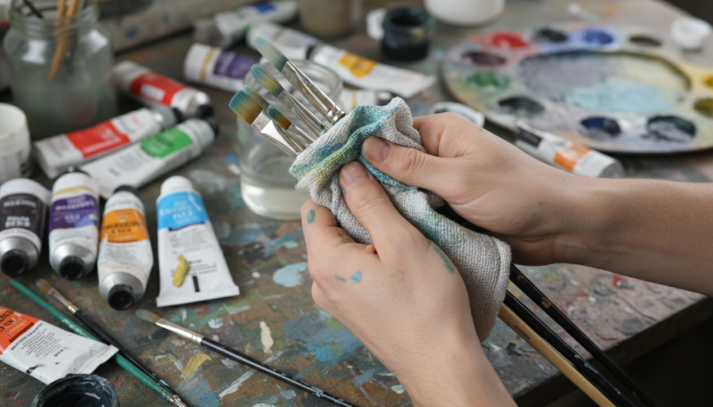 A limited palette means less waste and easier cleanup. image 10