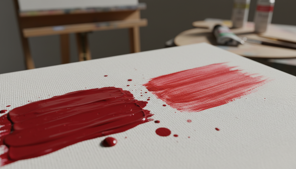 professional v student samples of paint