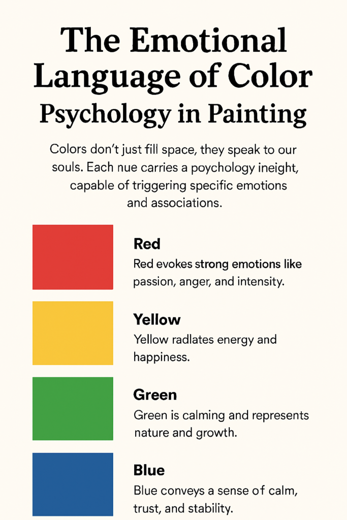 Beyond the Palette: Mastering Colours in Painting for Emotional Impact 4 Comparison between warm and cool colour palettes