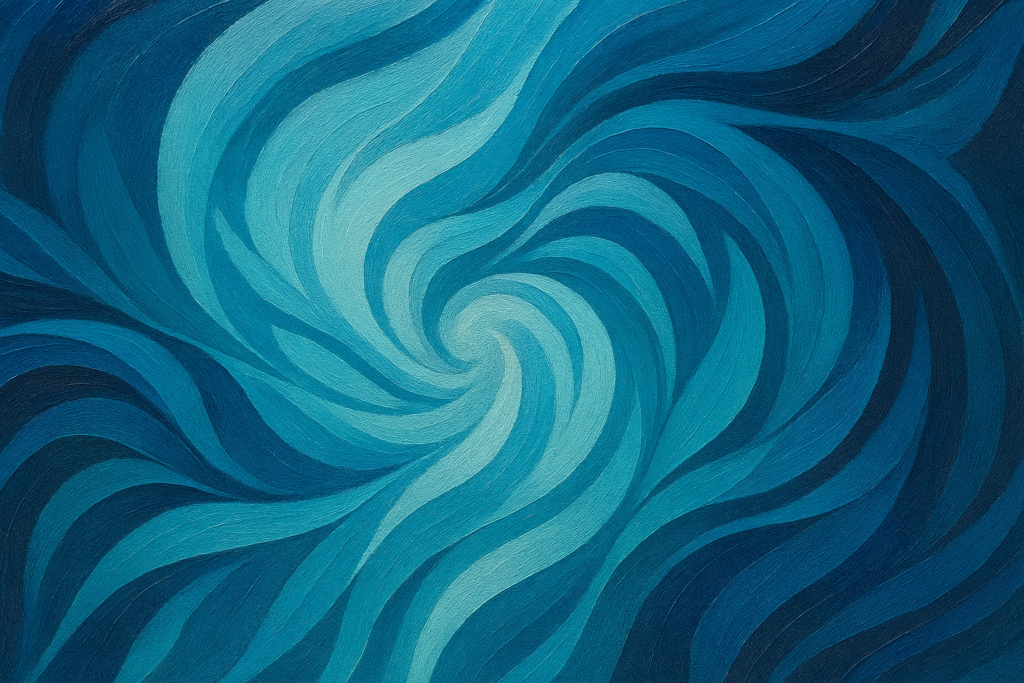 Understanding Rhythm in Art: A Comprehensive Guide to Movement and Flow 3 Rhythm in Art: Abstract painting demonstrating flowing rhythm with continuous curved lines and organic shapes creating natural visual movement