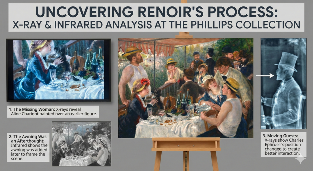 uncovering the painting with xray