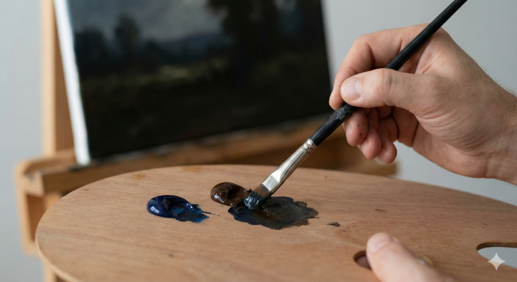 Painting Trends 2026: Why 'Moody' is the New Bright in Art 6 Artist Tip Mixing Darks