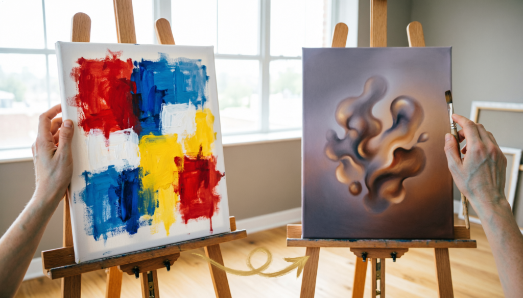 Painting Genres for Beginners: Find Your Perfect Style in 2026 9 early and later progress 1