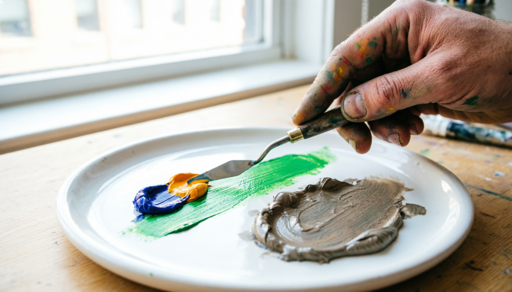 hero mixing muddy paint