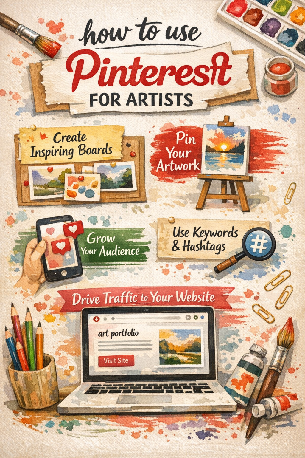 how to use Pinterest for artists - the guide