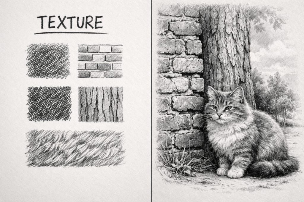 The 7 Elements of Art: A Beginner's Guide to Visual Building Blocks 6 texture factor